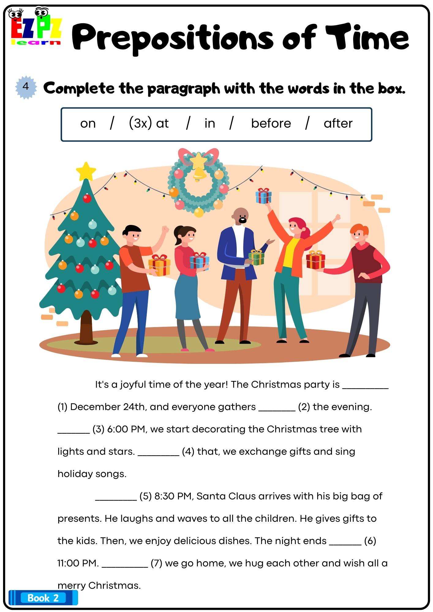 Prepositions of Time Complete the Paragraph with the Correct Prepositions Bk2 Downloadable pdf